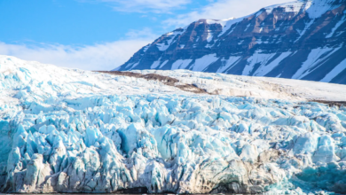 Melting glaciers